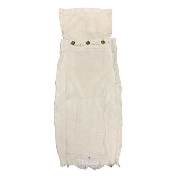Seroya, Retrofête, Knitted Distressed 2-Piece Dress, White, Size XS, NWT - Picture 1 of 12
